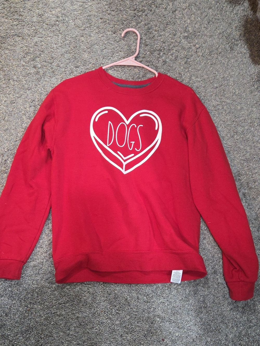 Dogs Are My Valentine Homemade Sweater